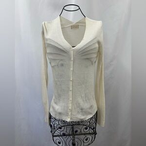 DA:Owl cream ribbed cardigan size S